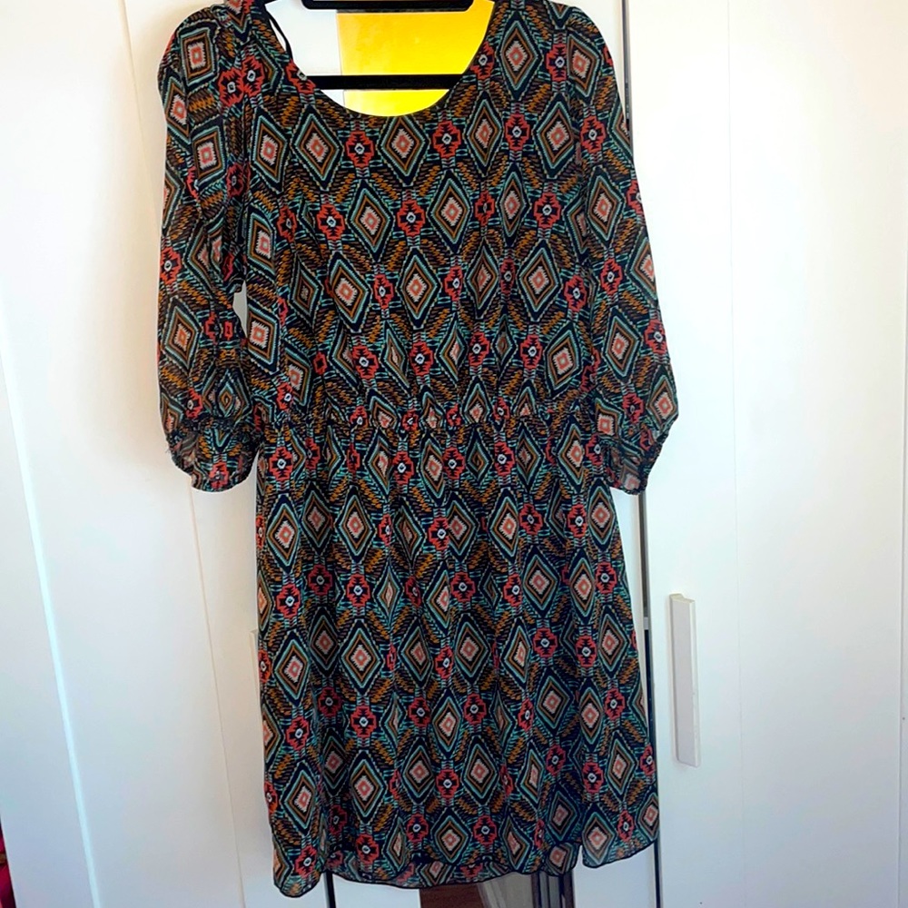 South western print stylish dress